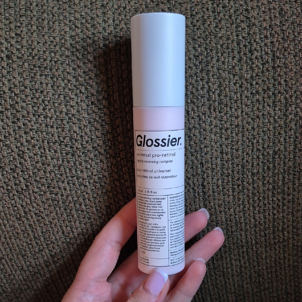 Glossier Universal Pro-Retinol nightly renewing complex, 35 mL, used twice